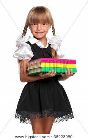 Menina com livros