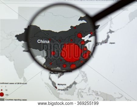 View Of The Foci Of The Coronovirus In China