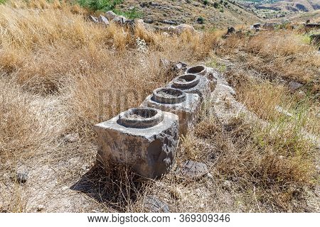 Remains Of Columns In Ruins Of The Greek - Roman City Of The 3rd Century Bc - The 8th Century Ad Hip
