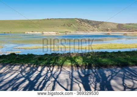 Views Of Cucmere River Near Seaford And Eastbourne, East Sussex, View From Friston Forest Across The