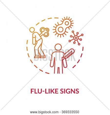 Flu Like Signs Concept Icon. Acute Bacterial Prostatitis Symptom, Infectious Disease, Mens Healthcar
