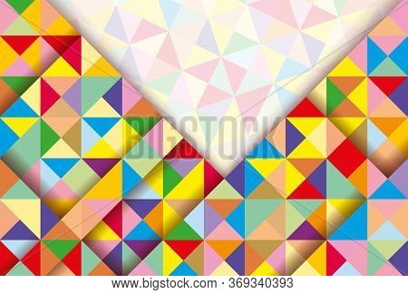 Abstract 3D geometric colorful background. Abstract vector background with triangles.Abstract Background. Colorful Abstract Background. Abstract circle geometric pattern design and background. business abstract background. Geometric pattern, triangles vec