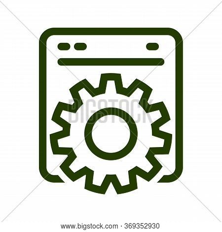 Process Icon Isolated On White Background From Programming And Coding Collection. Process Icon Trend