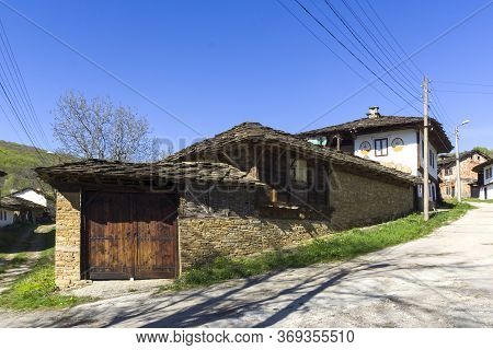 Typical Street And Old Houses At Historical Village Of Staro Stefanovo, Lovech Region, Bulgaria