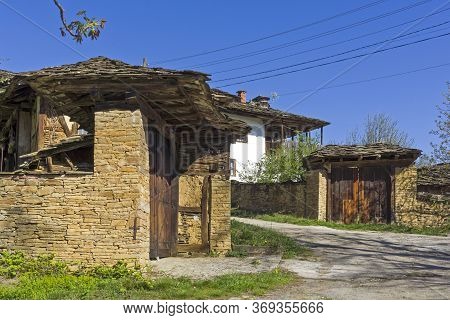 Typical Street And Old Houses At Historical Village Of Staro Stefanovo, Lovech Region, Bulgaria