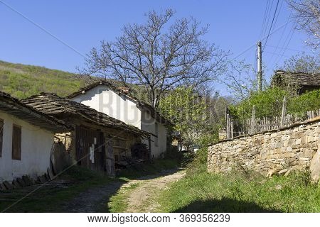 Typical Street And Old Houses At Historical Village Of Staro Stefanovo, Lovech Region, Bulgaria