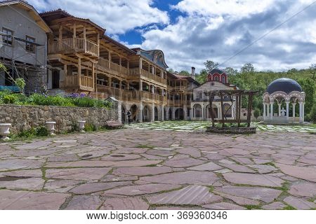 Gigintsy Monastery, Bulgaria - May 18, 2014:  Medieval Tsarnogorski (gigintsy) Monastery St. Kozma A