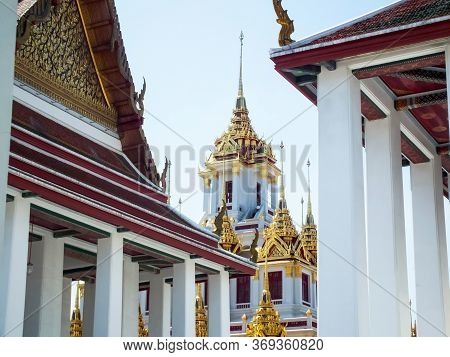 Loha Prasat Wat Ratchanatda Temple In ฺbangkok Thailand. Images For Commercial User.