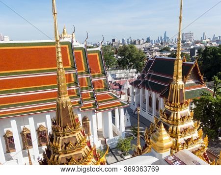 Loha Prasat Wat Ratchanatda Temple In ฺbangkok Thailand. Images For Commercial User.