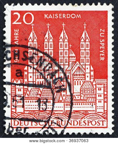 Frimærke Tyskland 1958 domkirke, Speyer