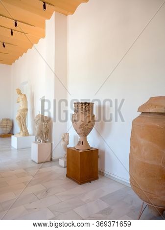 Ancient Greek Exhibits Of The Museum In Milos