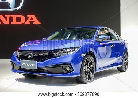 Nonthaburi-thailand 28 Nov 2018: All-new Honda Civic Show On Display At The 35th Thailand Internatio