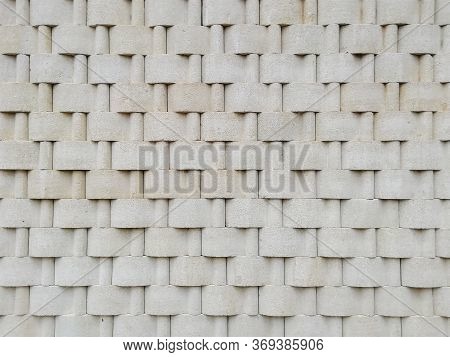 Abstract Nature Brick Wall Texture For Pattern Background.