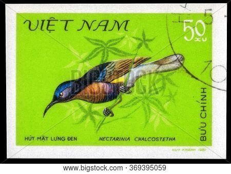 Saint Petersburg, Russia - May 31, 2020: Postage Stamp Issued In The Vietnam With The Image Of The C
