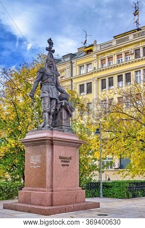 Monument To Russian Emperor Nicholas Ii Romanov In Belgrade, Serbia