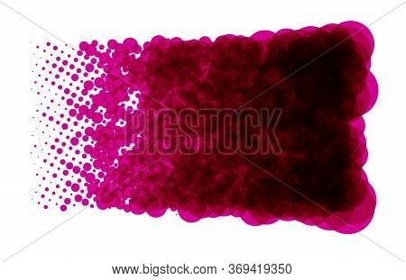 Bloody Bodies Dinamics, Red Paint Spots On White Background, Chemical Reaction Design, Vector
