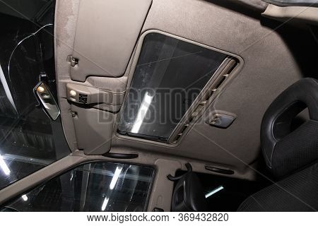 Novosibirsk/ Russia - March 31, 2020: Nissan Terrano,interior Design, Luke And Driver Seats With Sea