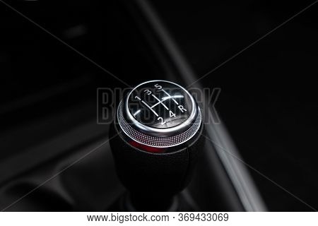 Novosibirsk/ Russia - May 25, 2020: Renault Arkana, Gear Shift. Automatic Transmission Gear Of Car ,
