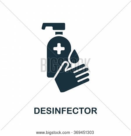 Disinfector Icon. Simple Element From Coronavirus Collection. Creative Disinfector Icon For Web Desi
