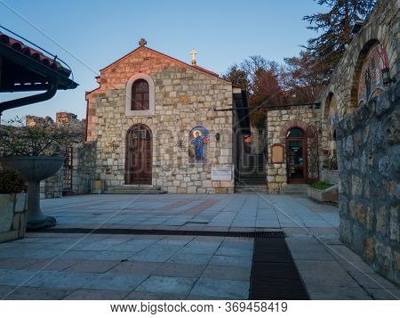 Belgrade / Serbia - February 6, 2020: Entrance In Saint Petka Chapel (kapela Svete Petke) Located In