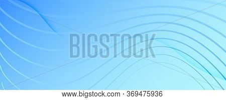 Blue Gradient Background. 3d Fluid Shapes Brochure. Vector Technology Movement. Light Futuristic Web