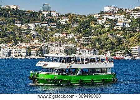 Istanbul, Turkey - November 9, 2019: Gonul 5 Passenger Ship In Istanbul, Turkey. This Class B Ship I