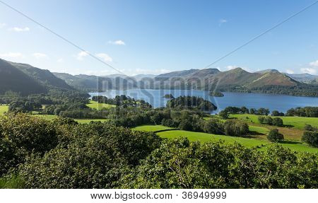 Derwent Water fra Castlehead synspunkt