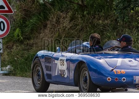 Pesaro Colle San Bartolo , Italy - May 17 - 2018 : Db CitroËn Barquette 1945 Racing Car In Rally Mil