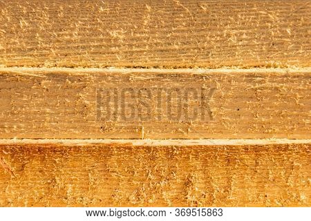 Side Cut Of Sawn Boards, Stack Of Sawn Boards.