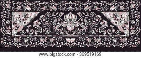 Abstract Ethnic Batic Design Pattern Wallpaper Background