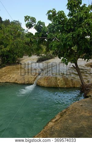 Krabi, Thailand - January,  2014: Sa Morakot Or Emerald Pool In The Khao Pra Bang Khram Wildlife San