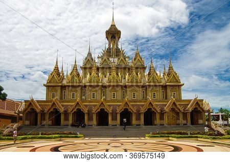 Uthai Thani Province, Thailand - August, 2016: Wat Tha Sung Castle - Uthai Thani, Thailand