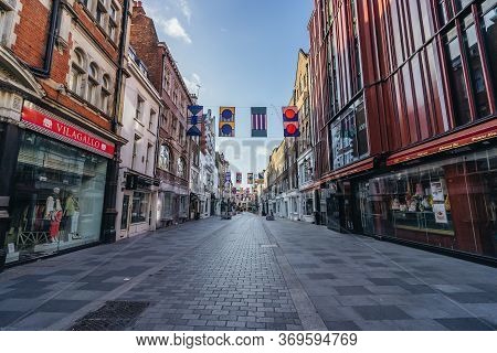 London / Uk - 05/23/2020: London's Busy Area, Popular Destination Empty As People Self Isolate Durin