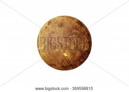Planet Venus In The Starry Sky Of Solar System In Space. This Image Elements Furnished By Nasa.