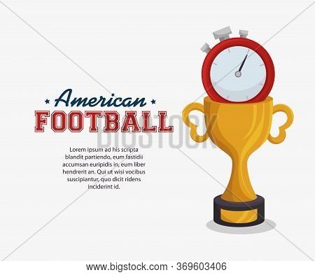 American Football Sport Icon Vector Illustration Design