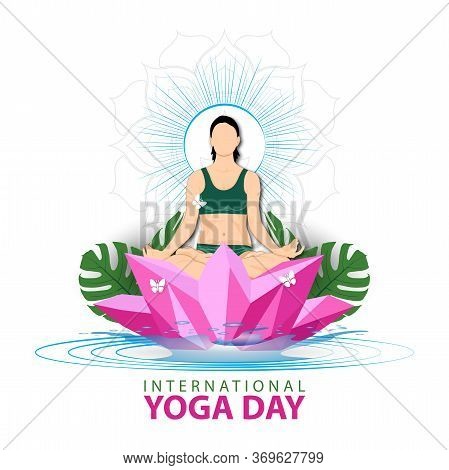 21 June-international Yoga Day,yoga Body Posture, Vector Illustration - Vector