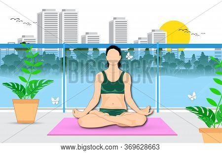 21 June-international Yoga Day,yoga Body Posture, Vector Illustration - Vector