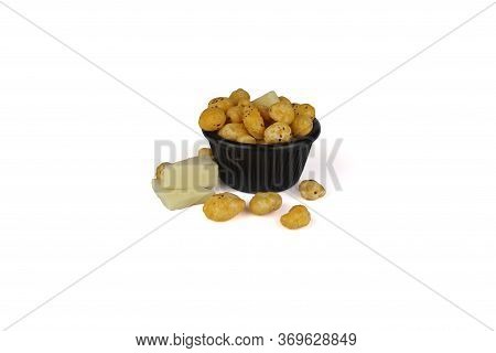 Dry Fruits Flavor In A White Background