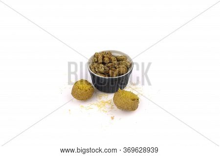 Dry Fruits Flavor In A White Background