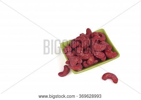 Dry Fruits Flavor In A White Background