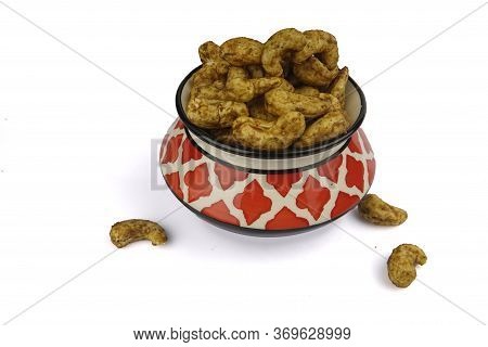 Dry Fruits Flavor In A White Background