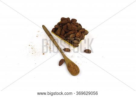 Dry Fruits Flavor In A White Background