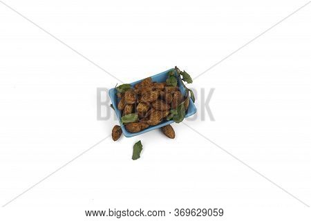 Dry Fruits Flavor In A White Background