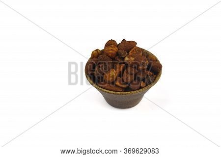 Dry Fruits Flavor In A White Background