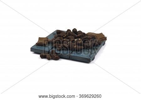 Dry Fruits Flavor In A White Background