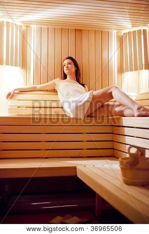 Girl In The Sauna