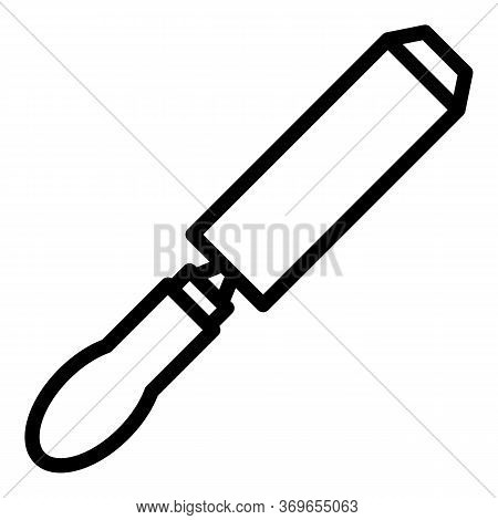 Chisel Instrument Icon. Outline Chisel Instrument Vector Icon For Web Design Isolated On White Backg