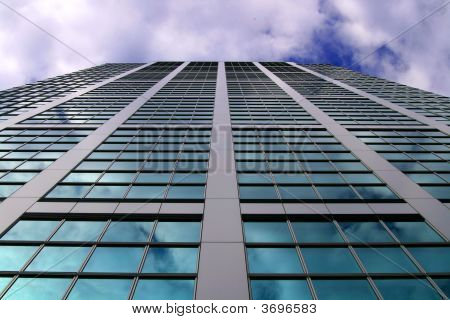 A Glass Covered Skyscraper In Tokyo