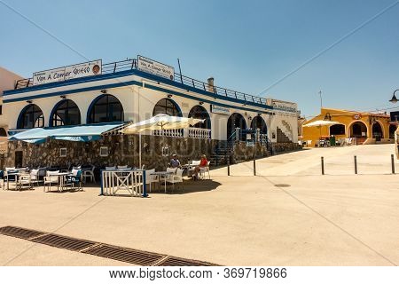 Mil Palmeras, Valenciana, Spain - June 03 2020 : Bars And Restaurants Open, But Very Quiet Due To Co