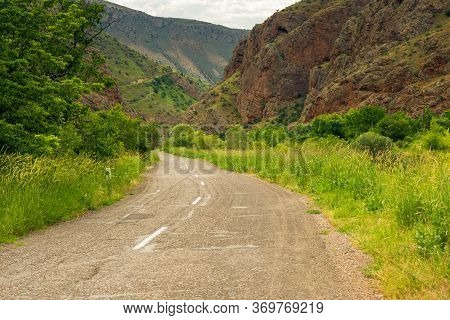 Road In A Picturesque Gorge Near Noravank Monastery, Armenia